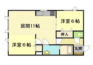ブルータウン【103号室】の間取り