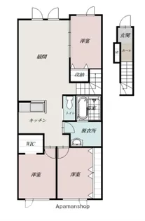 PLEASANTⅤ【2D号室】の間取り
