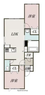 ブルームーンH&M【1階】の間取り