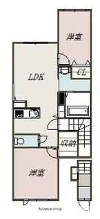 ブルームーンH&M【2階】の間取り
