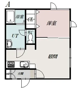 ファイブウエスト【1階】の間取り