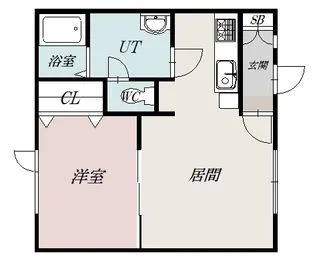 ファイブウエスト【1階】の間取り
