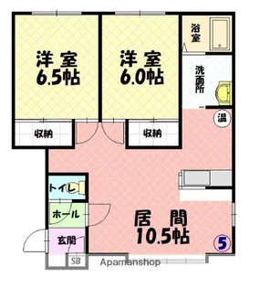 AMI B棟【2階】の間取り
