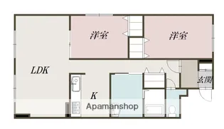 グランデⅨ【203号室】の間取り
