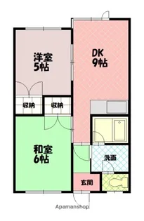 シティハイム【2階】の間取り