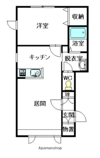 レールデュタンⅡ【101号室】の間取り