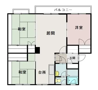 春光ユニバーサルマンション【1階】の間取り