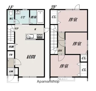 プレステージ豊岡【B号室】の間取り