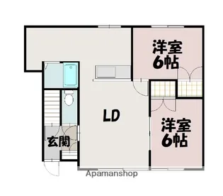 ピースフルハイツ【102号室】の間取り