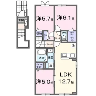 ネクサス【2階】の間取り