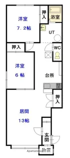 リバーサイドⅠ【2階】の間取り