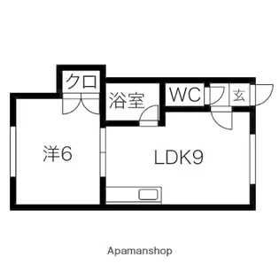 ウィングコート雅上【202.号室】の間取り
