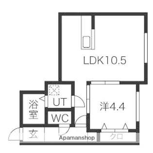 EAST BLUE【2階】の間取り