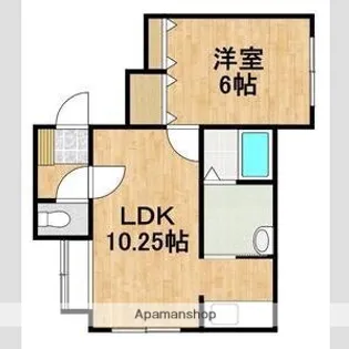 ハイツラッキー【207.号室】の間取り
