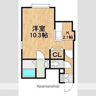 アクアエンブレーマ【2階】の間取り