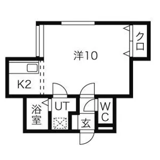 ボヌールメゾン【105号室】の間取り