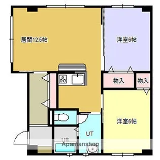 ユカンボシリバーハイツA【207号室】の間取り