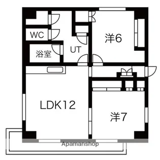 プログレスコート恵庭【301号室】の間取り