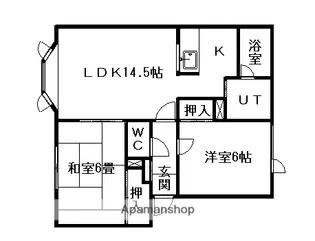 シャイニングコーポC【B号室】の間取り