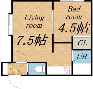 サン・ビセンテ北野【203号室】の間取り