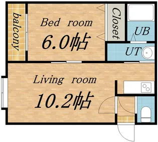 ホワイトハウス【2階】の間取り