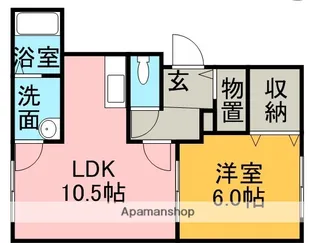 ウェンディクレセントⅡ【1階】の間取り