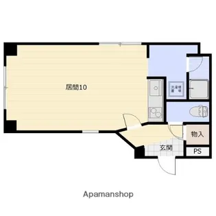 センタービレッジ821【1-A号室】の間取り