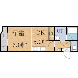カントリーハイツ【5階】の間取り