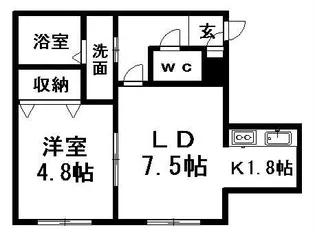 LONTERM清田(ロンタン)【2階】の間取り