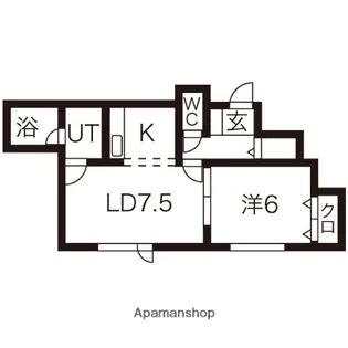 スノーフレーク【102号室】の間取り