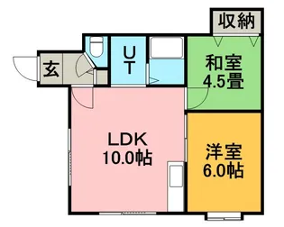グランドパレス里塚【103号室】の間取り