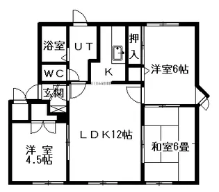メイユール喜寿B【103号室】の間取り