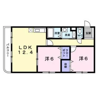 ハッピーベル【2階】の間取り