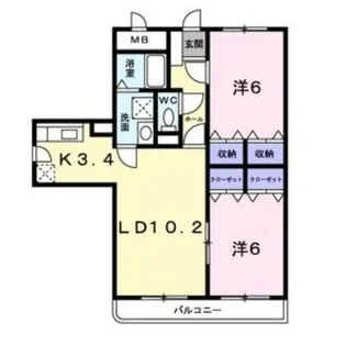 ハッピーベル【2階】の間取り
