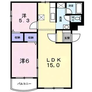 オサツハウス【1階】の間取り