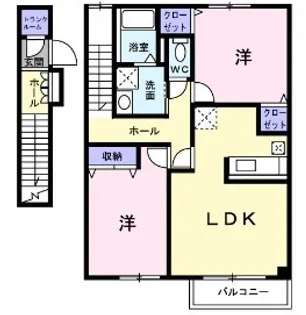 ビサイドパーク 和Ⅱ【2階】の間取り