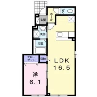 ジーナ【1階】の間取り