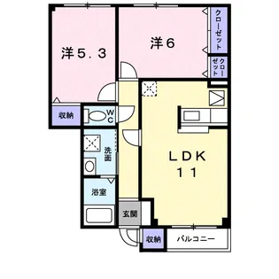 フェリーチェ【1階】の間取り