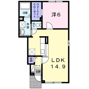 カーサ・フォルテ【1階】の間取り