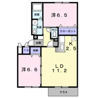 グリーンコート福永Ⅱ【1階】の間取り