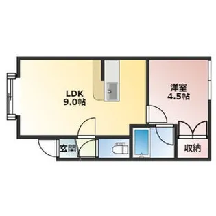 セントガーデン【203号室】の間取り