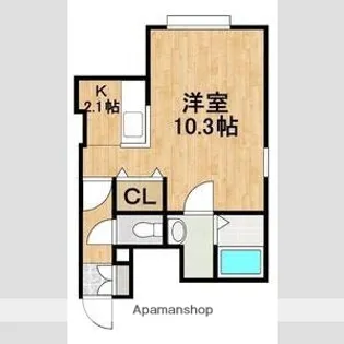 ルナエンブレーマ【102号室】の間取り