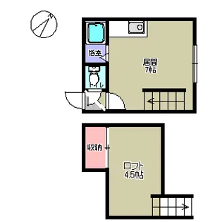 パルハイム厚別【202号室】の間取り