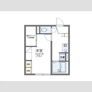 レオパレスシャトル【208号室】の間取り