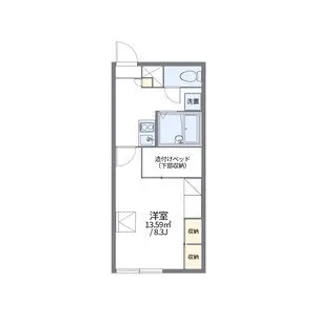 レオパレスドルフ文京台南【105号室】の間取り