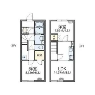 レオネクストラファミーユ【106号室】の間取り