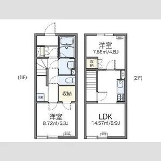 レオネクストラファミーユ【103号室】の間取り