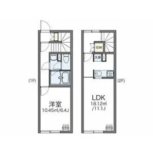 レオネクストヴィンデ【102号室】の間取り