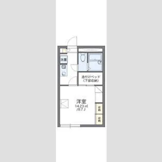 レオパレス文京台フォレ【201号室】の間取り