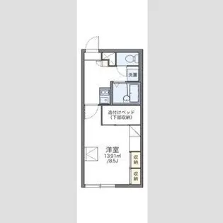 レオパレスプレミール【207号室】の間取り